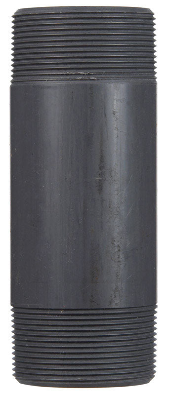 PVC Nipple SCH80 Emery Jensen 2x6 inch pipe fitting, durable PVC material for plumbing applications with threaded ends.