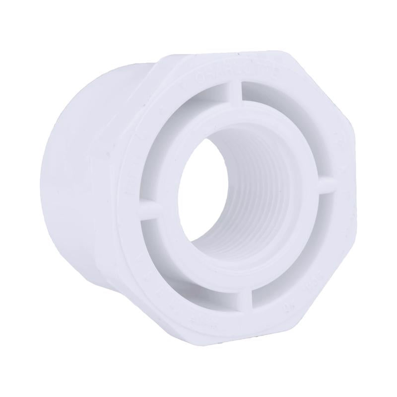 Emery Jensen 40PVC2"SPIG1"FPT PVC pressure fitting bushing with spigot and female pipe thread for plumbing applications