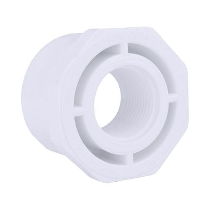Emery Jensen 40PVC2"SPIG1"FPT PVC pressure fitting bushing with spigot and female pipe thread for plumbing applications
