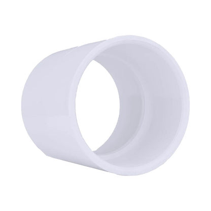 Emery Jensen couple SCH40 PVC 3-inch SXS pressure fittings for plumbing, made of durable PVC material.