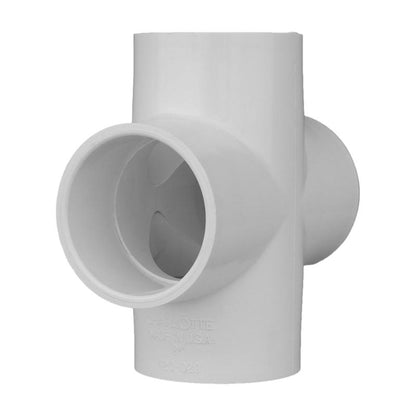 Emery Jensen PVC PRESSURE FITTINGS DOM, 2-inch slip cross SCH40 PVC fitting for plumbing applications