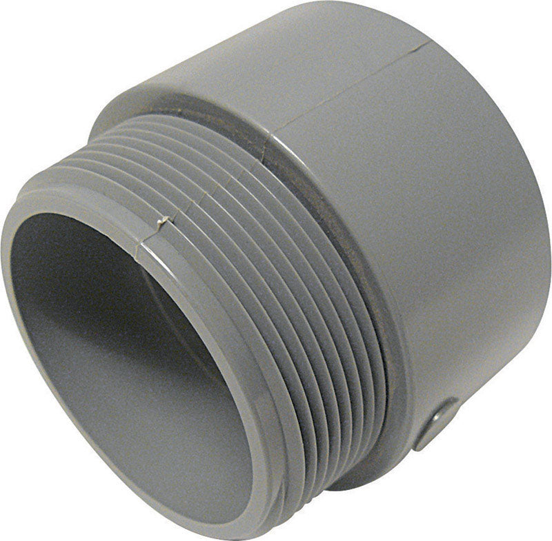 Emery Jensen PVC SCH 40/80 fitting, 3-inch male adapt for plumbing, made of durable PVC material.