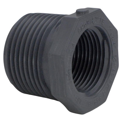 Emery Jensen PVC Schedule 80 union fitting with bushing 1x3/4 inch for plumbing, made of durable PVC material.