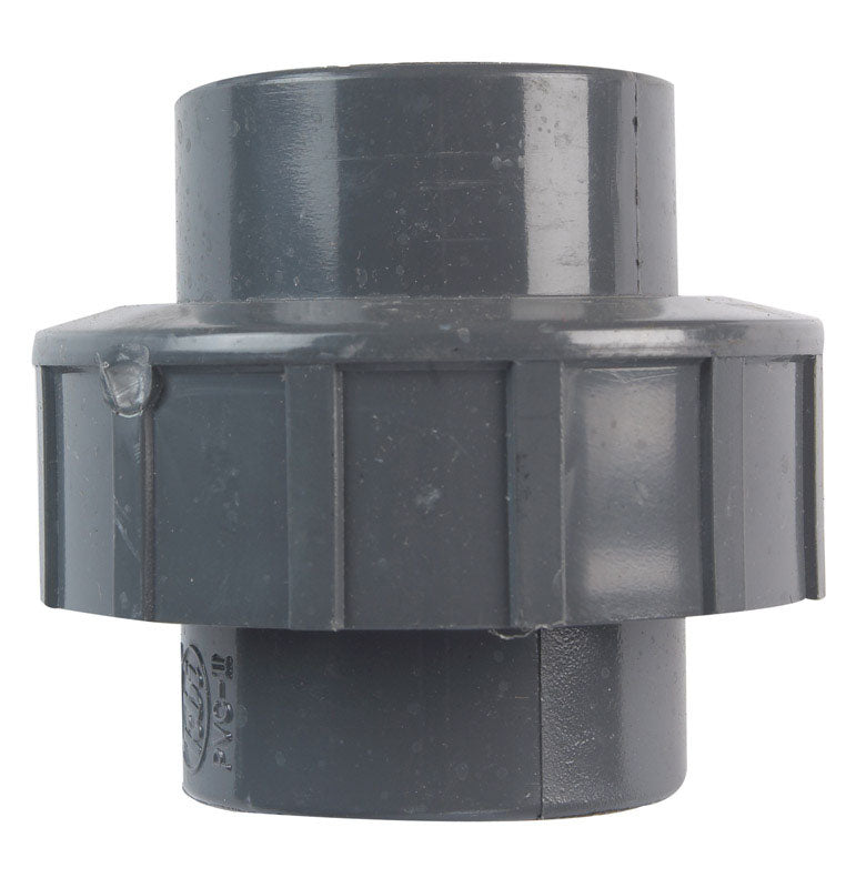 UNION SCH80 1.25"fpt PVC