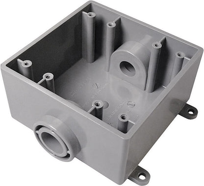 BOX PVC 2GANG FSC 1/2"