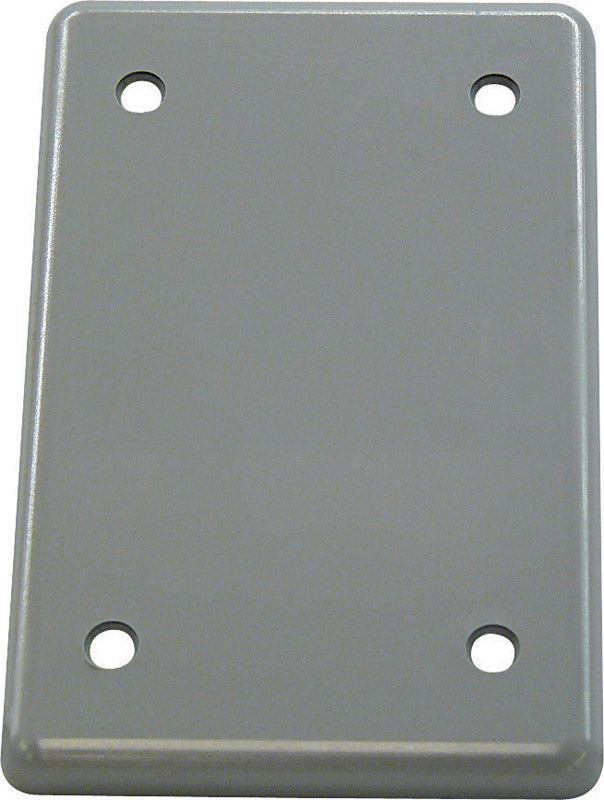 Emery Jensen PVC weatherproof box cover, blank, durable PVC material suitable for outdoor electrical or utility applications.