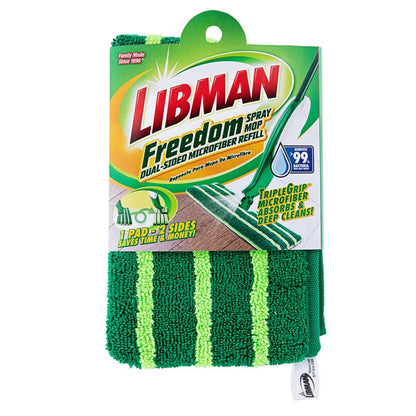 Green flat mop refills for quick clean by Emery Jensen, 15.5-inch size, pack of 6 for easy replacement.