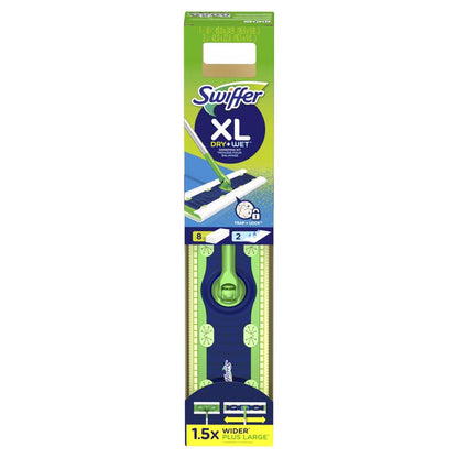 Emery Jensen Swiffer XL Mop Kit from Quick Clean Tools, featuring a large mop head and cleaning handle for easy floor cleaning.