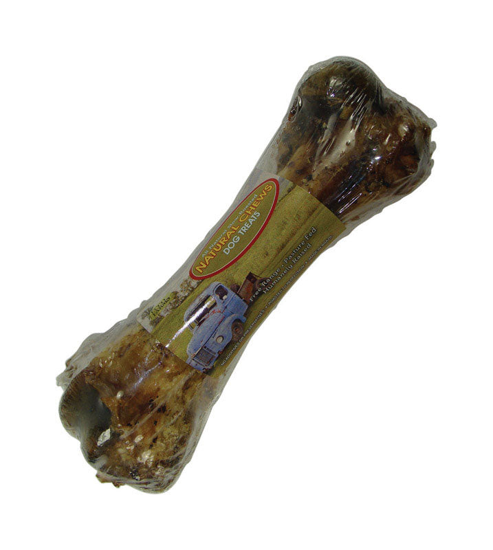 Emery Jensen ECCO FRMS Pork Femur Rawhide Chew for dogs, large bone treat, natural and durable pet chew.