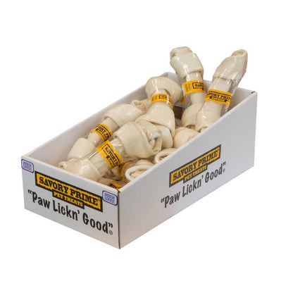 KNOTTED BONE WHT 8-9" - Pack of 14