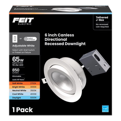 RCS DWNLT ADJ LED 6" 65W