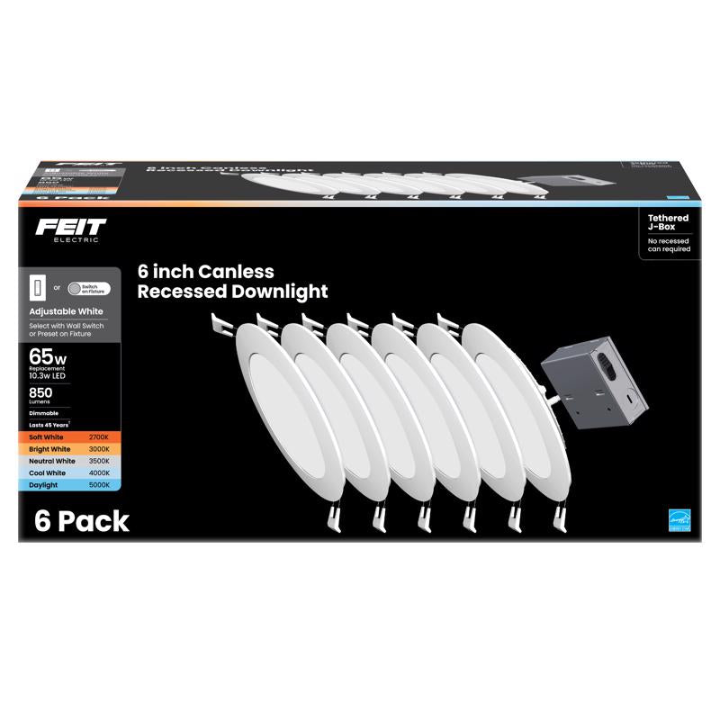 RECESSED LGHT 13W WHT 6PK