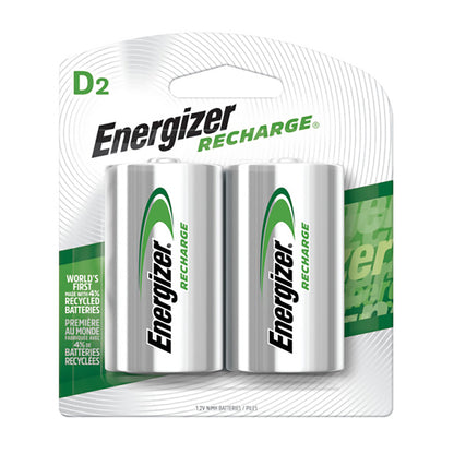 BATTERY RECHRG D 2PK