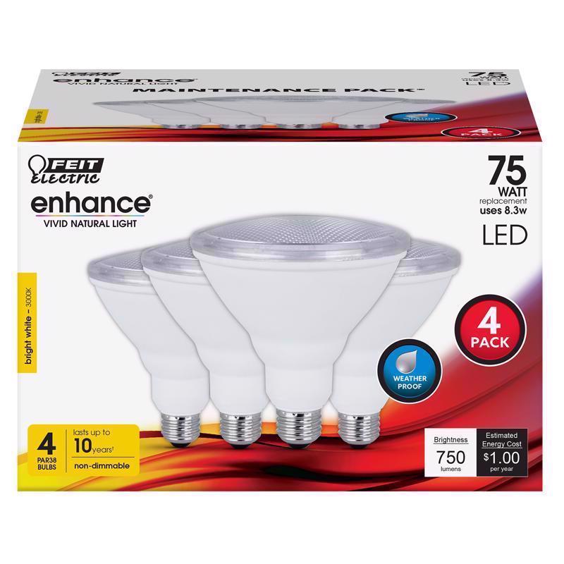 BULB LED PAR38 Bw8.3w4pk