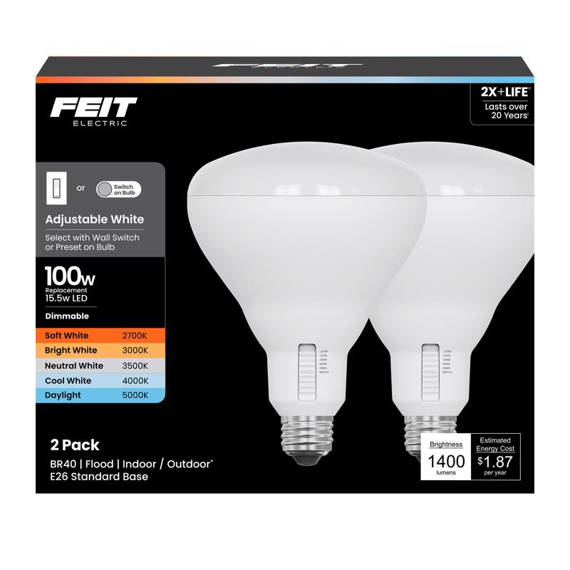 FT LED BR40 AW 100W 2PK