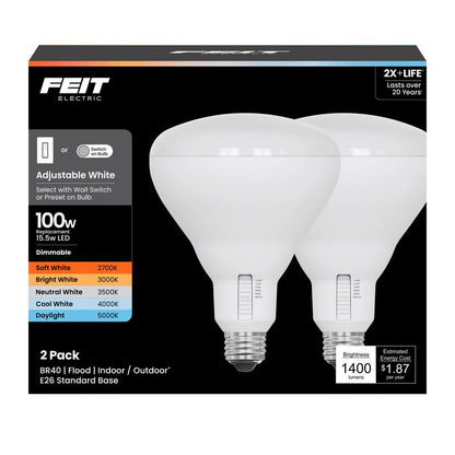 FT LED BR40 AW 100W 2PK