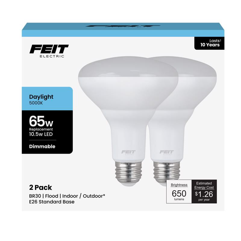 LED BR30 E26 DL 65W 2PK