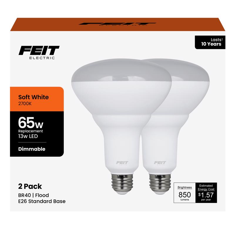 LED BR40 E26 SW 65W 2PK