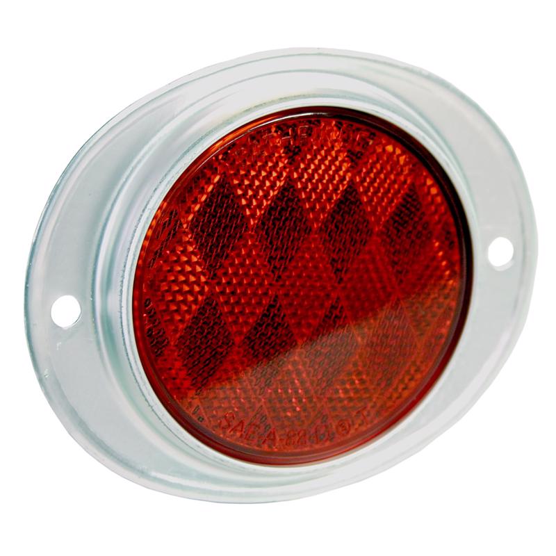 REFLECTOR ALUM ROUND RED - Pack of 3