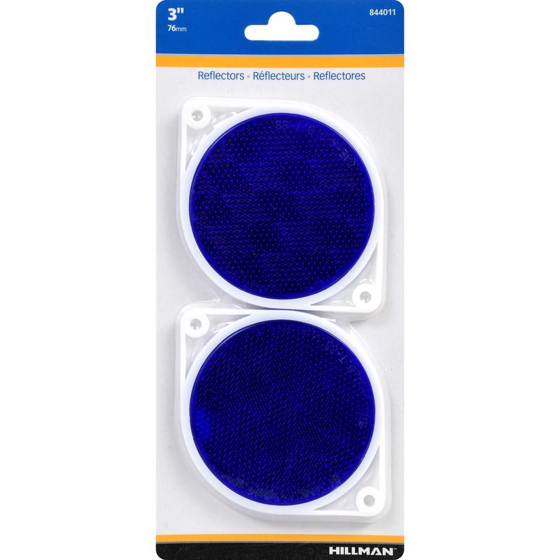 REFLECTORS BLUE 3" 2PK - Pack of 6