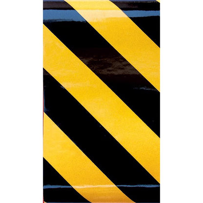 SAFETY TAPE Blk/ylw 24" - Pack of 5