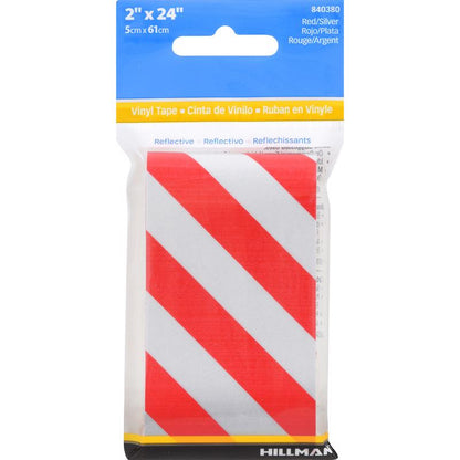 SAFETY TAPE Red/wht 24" - Pack of 5