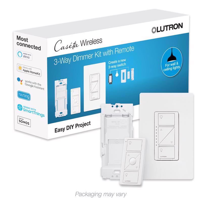 DIMMER W/rmt 3WY WH 150W