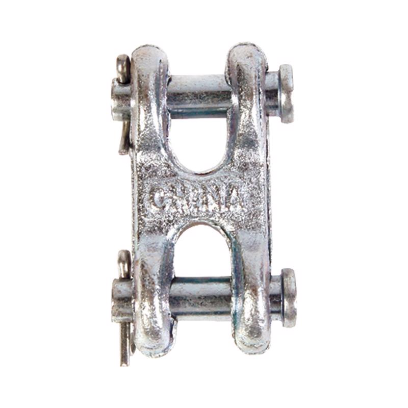 Pack of 5 Emery Jensen double clevis carbon steel repair and connecting links for secure chain connections.