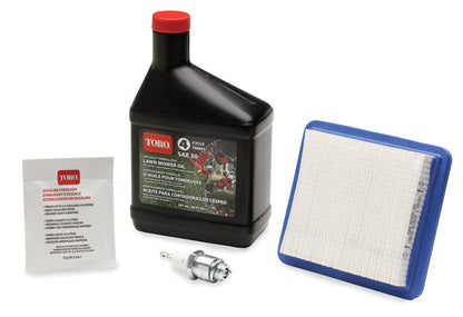 Emery Jensen Briggs mower maintenance kit with repair parts for lawn mower repair and upkeep.