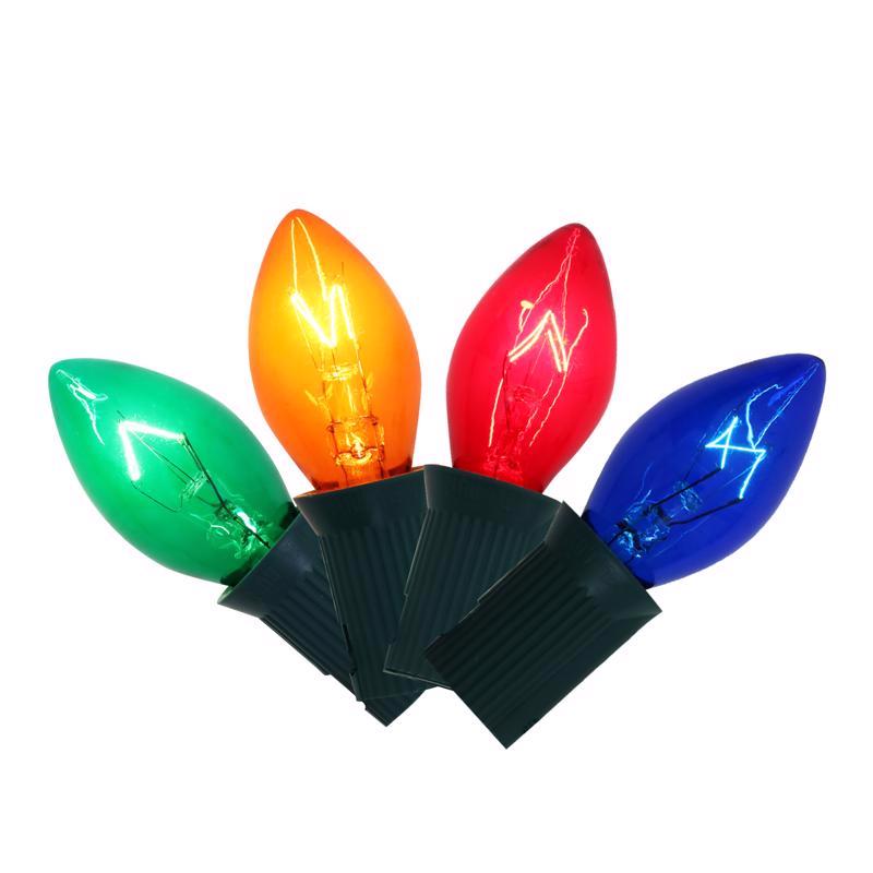Emery Jensen STD C7 Multi-Color Replacement Bulbs and Fuses in a pack of four, suitable for lighting and electrical repairs.