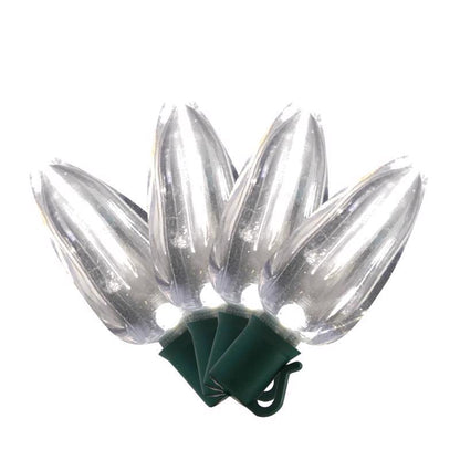 Emery Jensen STD C9 clear transparent replacement bulbs and fuses, 4-pack for holiday or decorative lighting.