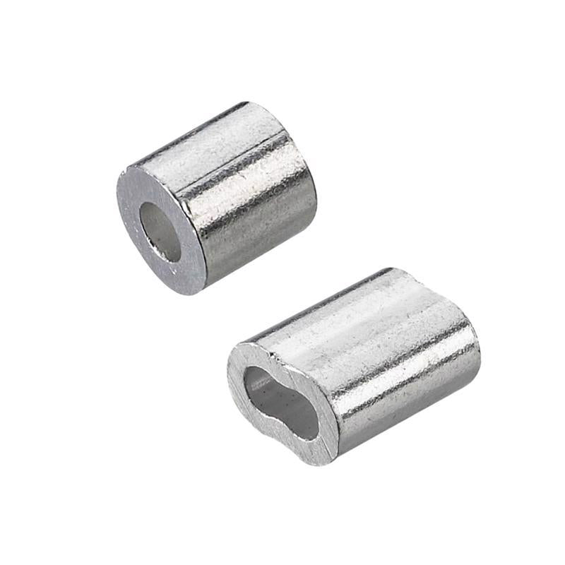 Emery Jensen replacement parts, two 3/16-inch cable ferrules and stops, for secure cable connections and adjustments.