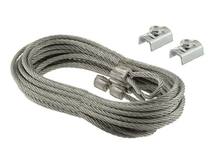 Emery Jensen Cable Safety 1/8" x 8' replacement part showing the safety cable with black coating and metal fittings.