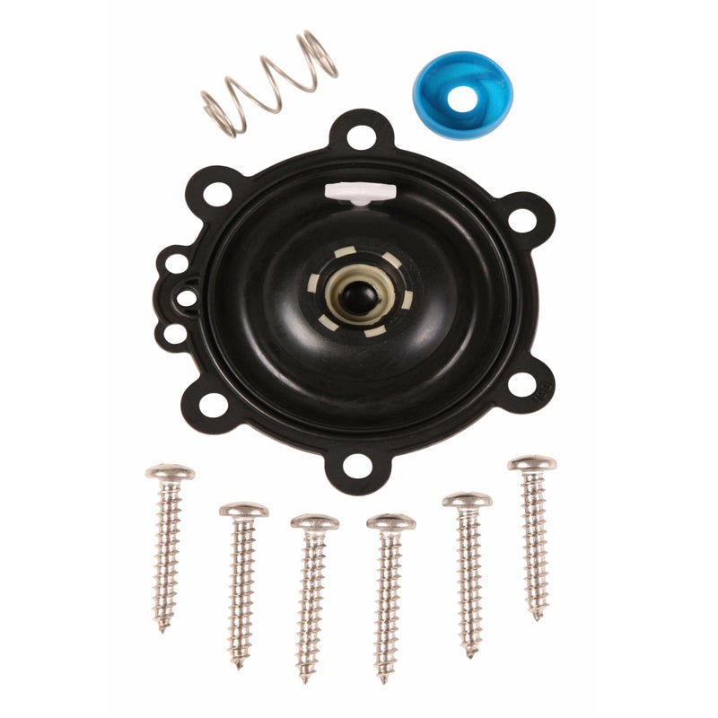 Emery Jensen diaphragm replacement kit with rubber diaphragm and small parts for HVAC repair and maintenance.
