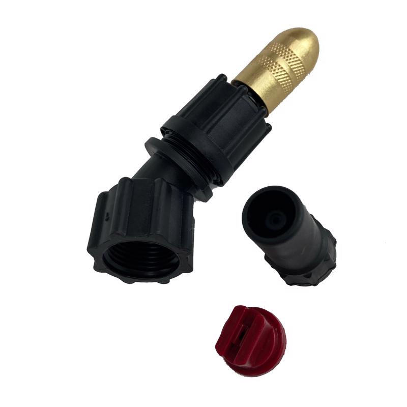 Emery Jensen Premium Nozzle Kit replacement parts with multiple nozzle attachments in a clear plastic case.