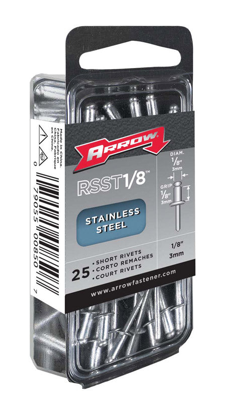 RIVET SS 1/8"SHORT