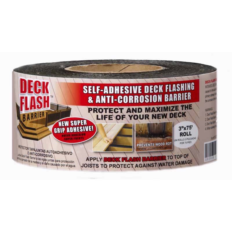 Emery Jensen 3x75-inch deck flashing for roofing accessories, metal construction with weather-resistant finish.