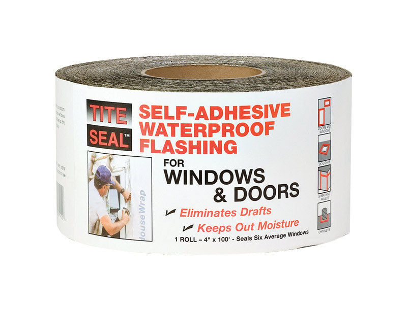 Emery Jensen roofing accessories SLFADH WP flashing 4x100 inch, weatherproof roof flashing for installation and sealing purposes.