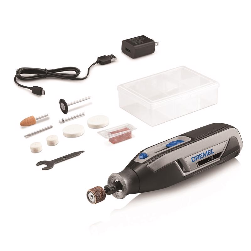 DREMEL LITE Rotary TL 4V Emery Jensen rotary tool with a compact design and adjustable speed control.