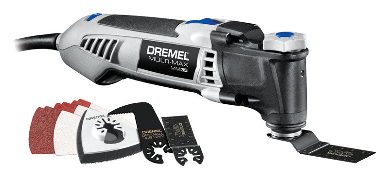 Emery Jensen DRM Multi-Max OSC Rotary Tool with adjustable attachments for versatile grinding and polishing tasks.