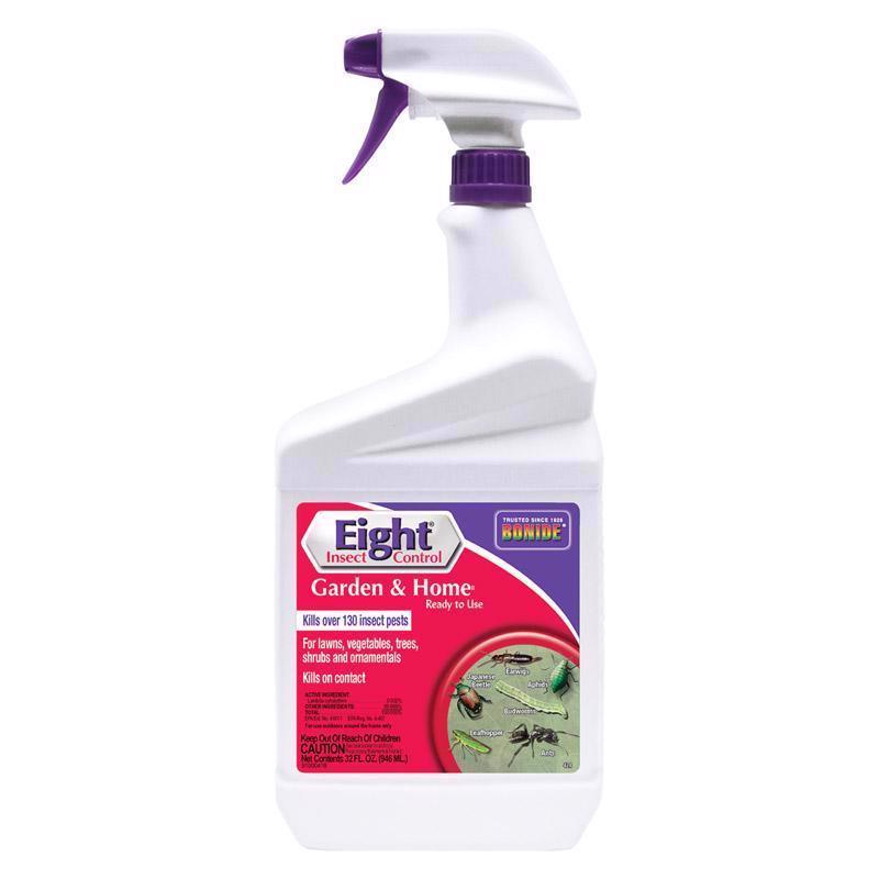 Emery Jensen Eight Insect Control, 1-quart ready-to-use insecticide in a spray bottle for pest control.
