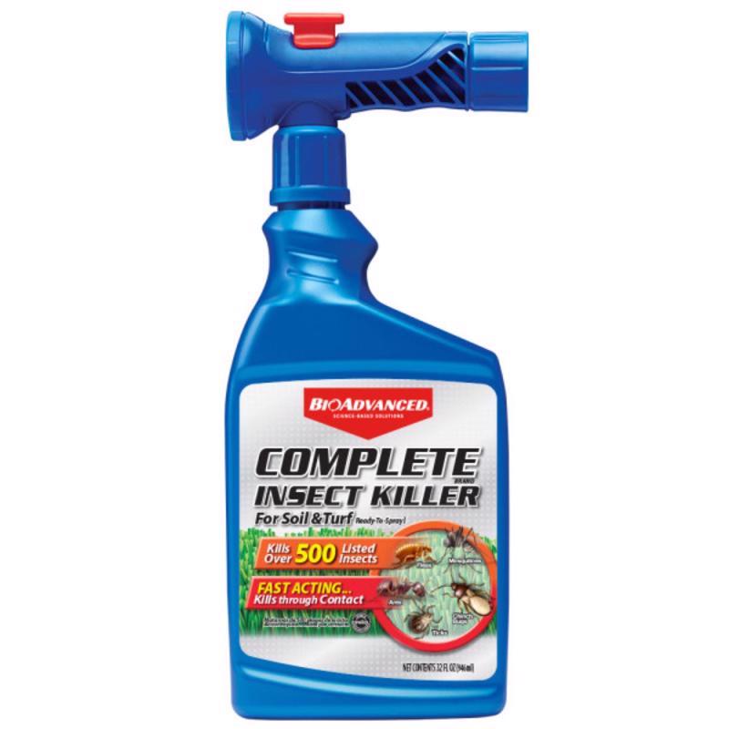 Emery Jensen insect killer 32oz ready-to-use product bottle for pest control, with a white spray nozzle and label.