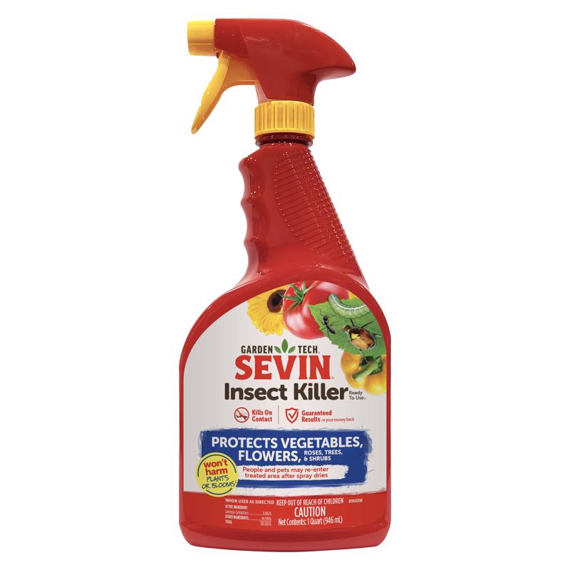 Six Emery Jensen insect killer RTU bottles, 1-quart size, ready-to-use insecticide for pest control in a pack of six.