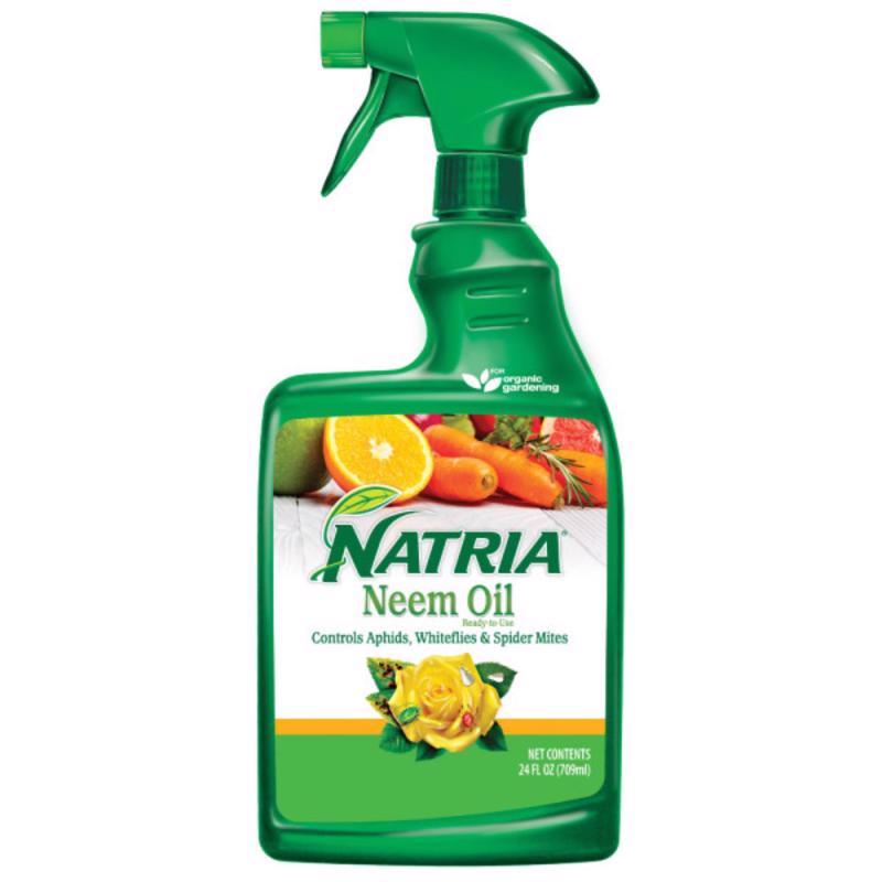 Emery Jensen Neem Oil RTU 24oz bottle in a clear plastic container, ready-to-use natural pest control and plant health product.
