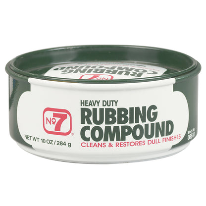 Emery Jensen Compound Rub No.7 in a 10 oz container, a rubbing compound used for polishing and restoring vehicle surfaces.