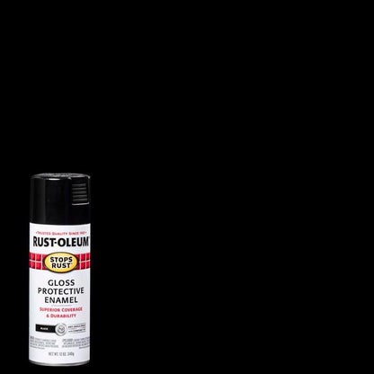 SPRYPAINT GLOSSBLACK12OZ - Pack of 6