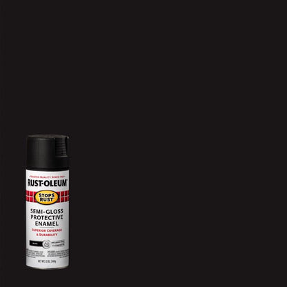 SPRYPAINT S-G BLACK 12OZ - Pack of 6