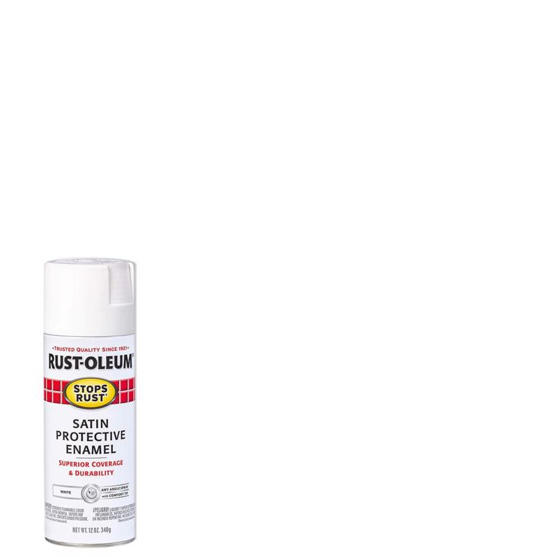 SPRYPAINT SATN WHT 12OZ - Pack of 6