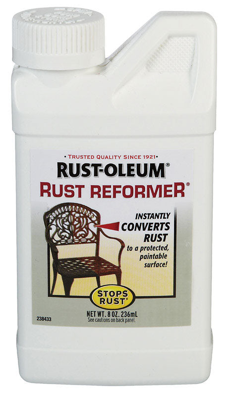 Emery Jensen Convertr Rust Reform 8oz rust remover and preventative solution with a clear bottle and application brush.