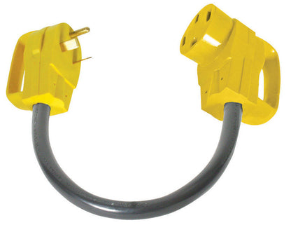 Emery Jensen RV electrical adapter, 30amp M to 50amp F, used for connecting RV power sources